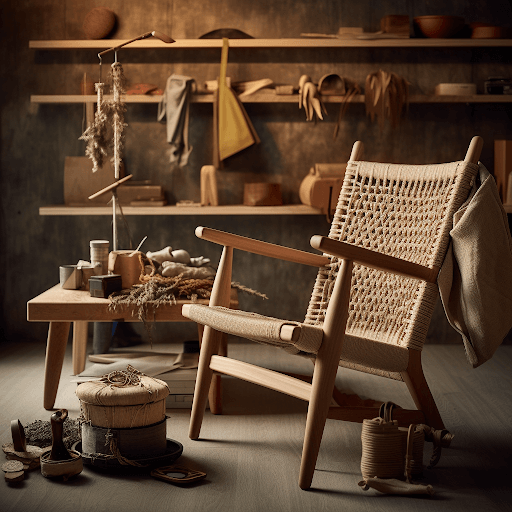 Danish Cord Weaving For Mid-Century Modern Hans Wegner Chairs