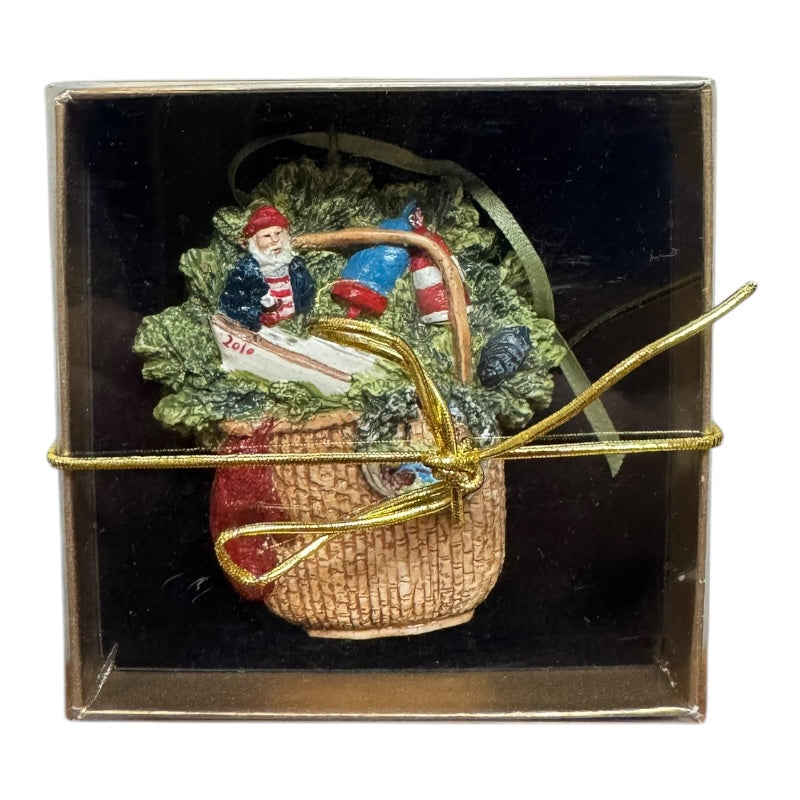 ナンタケットバスケット　マンモスオーナメント　カニ Nantucket Lightship Basket Artistic Christmas Ornaments