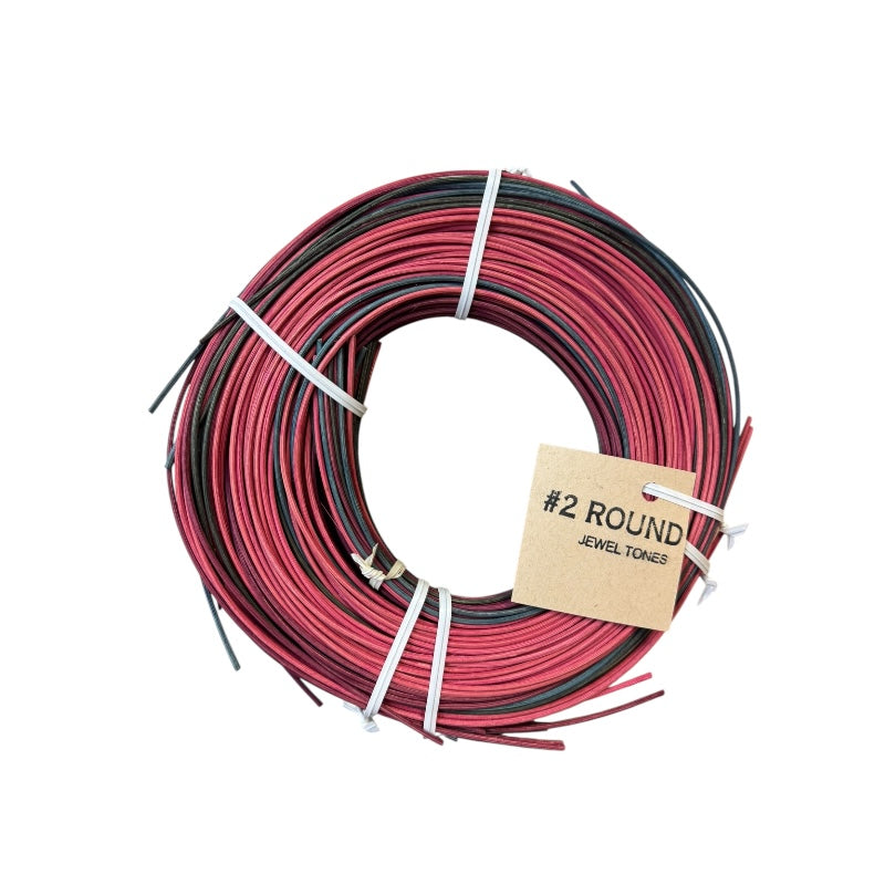 Dyed Round Reed #2 — Colored Reed for Basket Weaving & Crafts