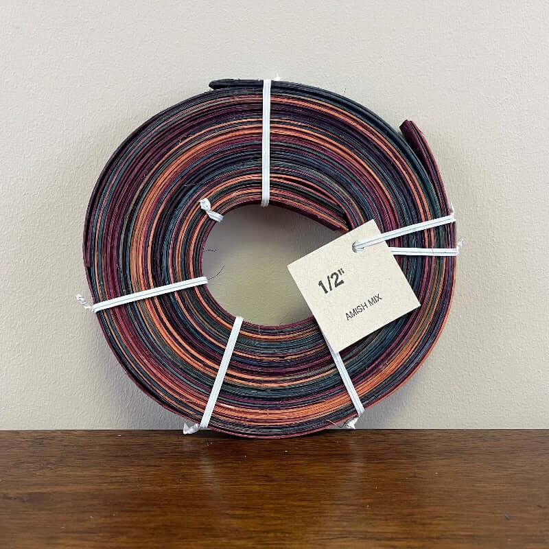 Premium Multi-Colored Dyed Flat Reed - 1/2