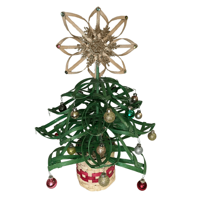 Handmade Reed Snowflake Kits in Vibrant Colors