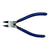 Blue handled Flush Cut Pliers on white background sold by HH Perkins Co. 