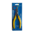 Stainless steel round nose pliers with yellow rubber handles in packaging on white background sold by HH Perkins Co.