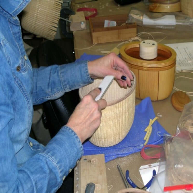 Nantucket Basket Weaving Mold Stand