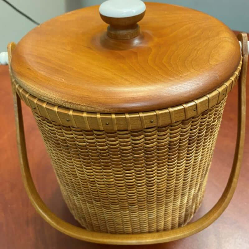 Nantucket Basket Cherry Handles HH Perkins