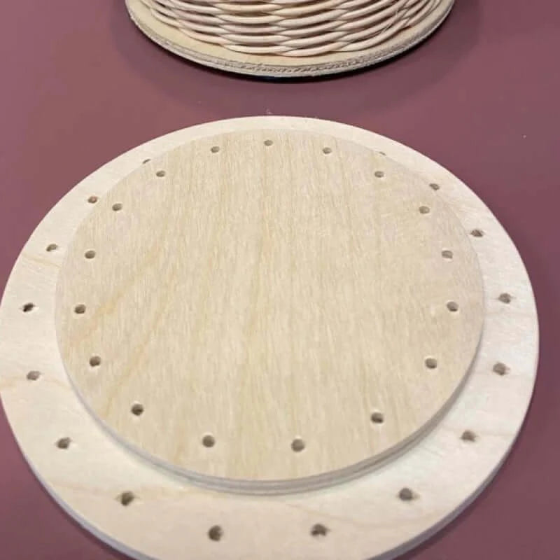 Premium Round Drilled Bases for Basket Weaving